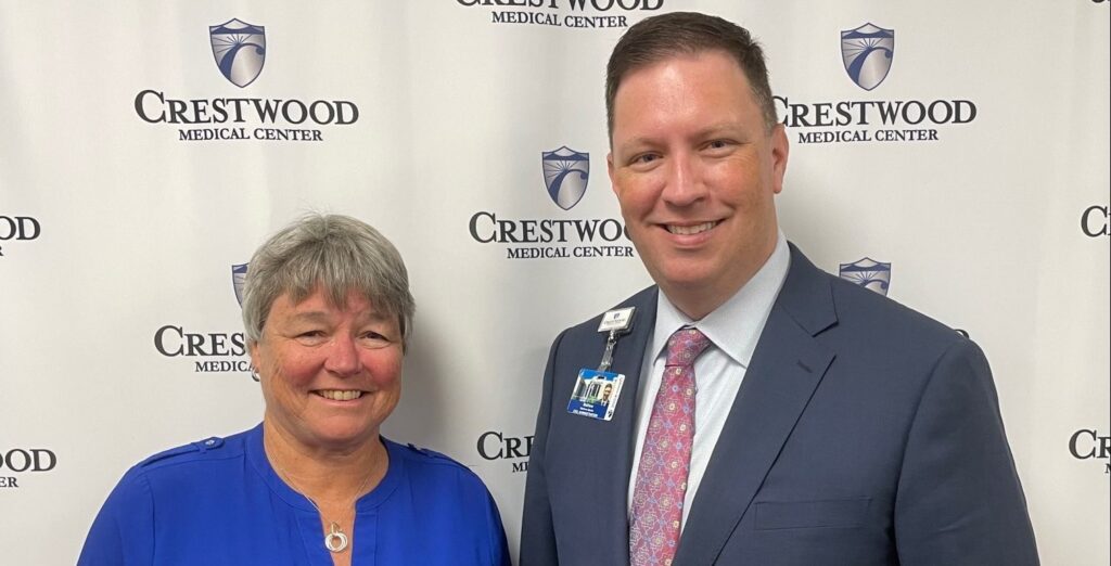 Crestwood Medical Center has a new CEO for the first time in 15 years Crestwood Medical Center has a new CEO for the first time in 15 years