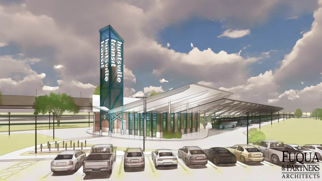 New Huntsville Transit transfer station takes a big step forward New Huntsville Transit transfer station takes a big step forward