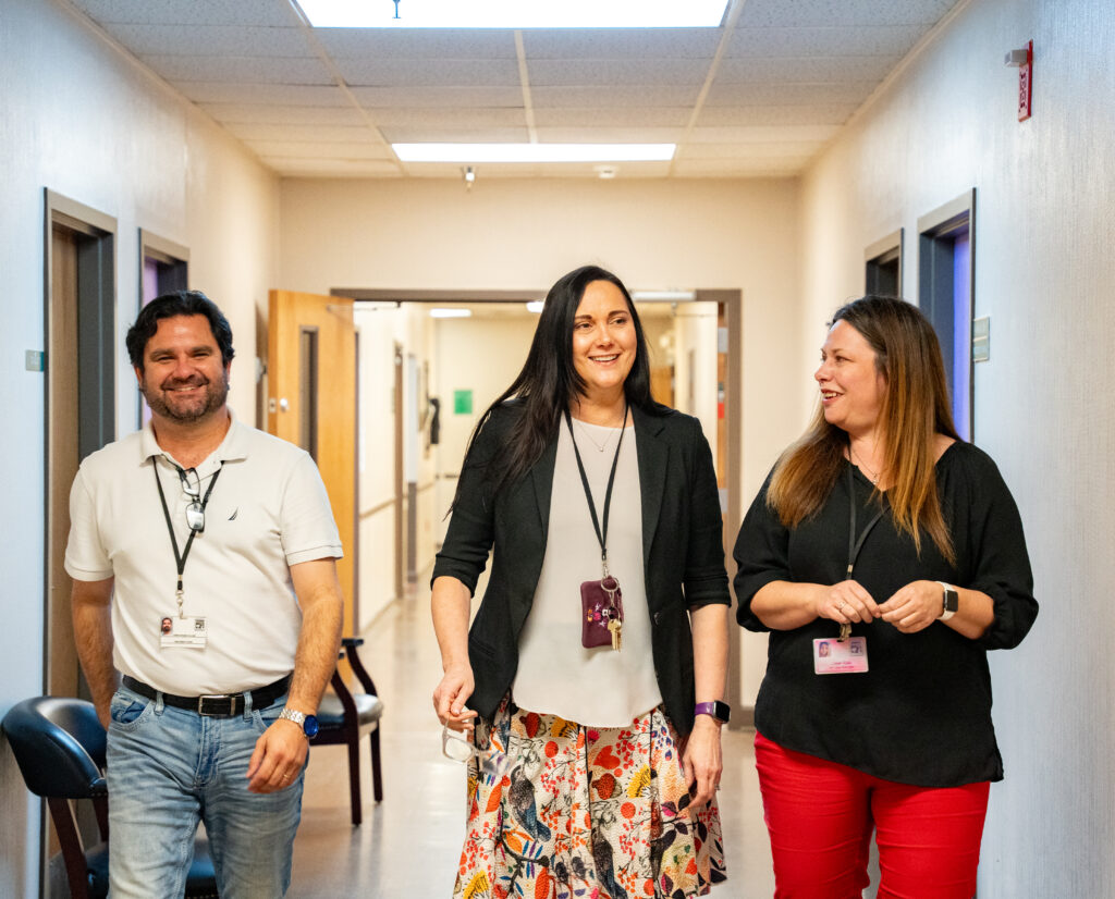 The struggle for local Veterans is real—how Bradford is helping right now 5 Three Bradford employees walking the disabled-friendly Madison facility