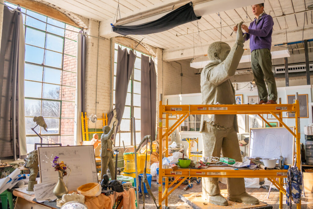 How Lowe Mill artist Andrew Luy is honoring Martin Luther King, Jr. How Lowe Mill artist Andrew Luy is honoring Martin Luther King, Jr.