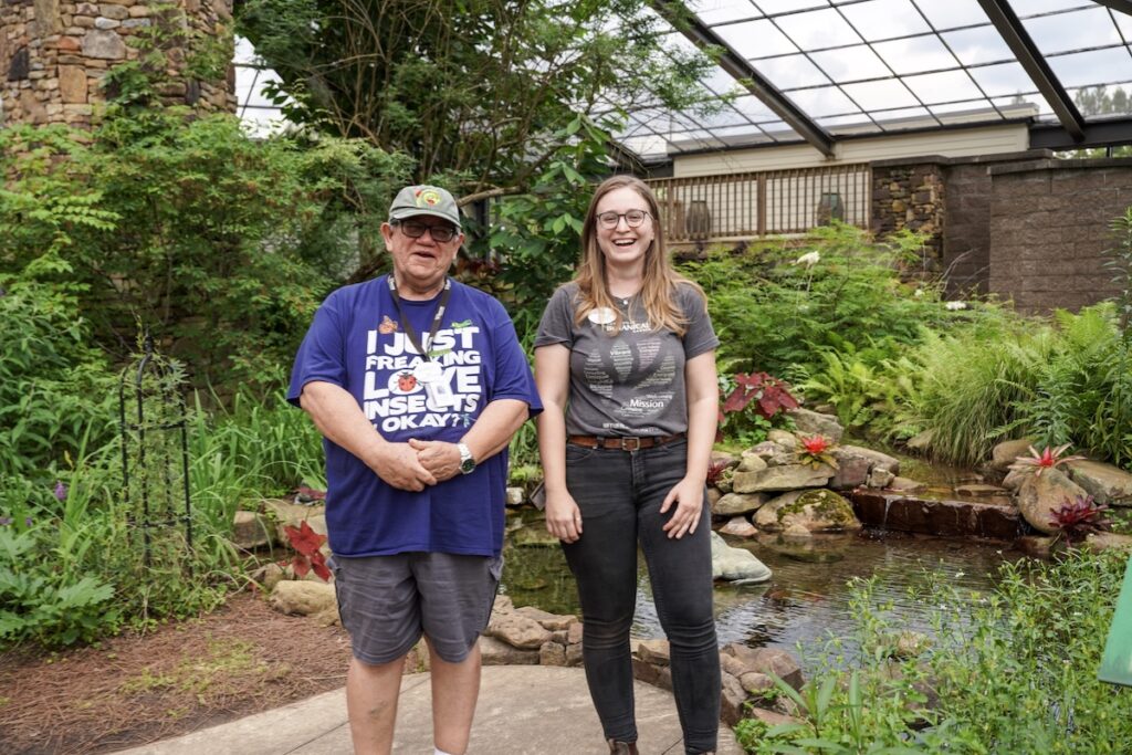 200 butterflies released weekly! See them now with these 2 experts