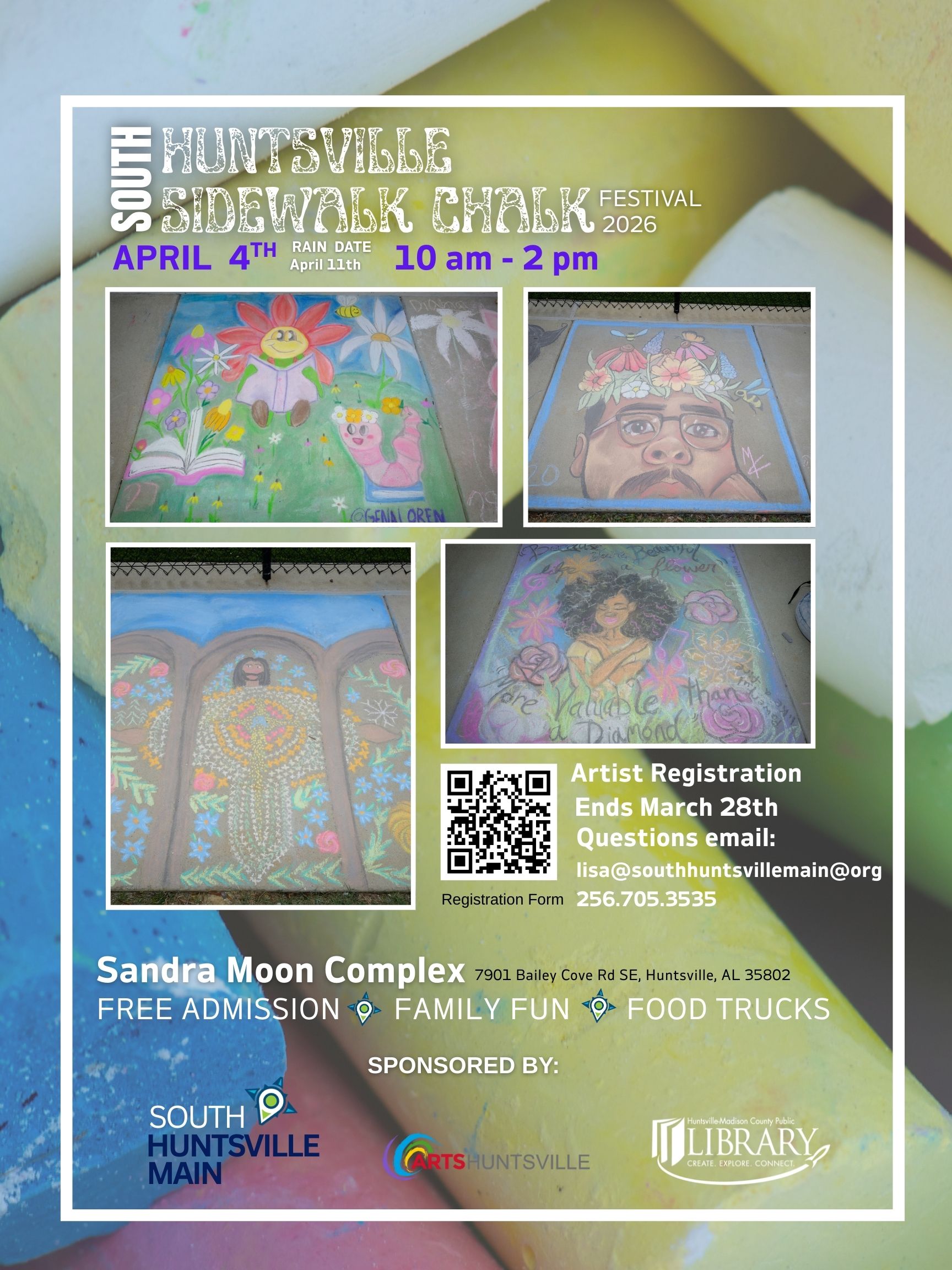 2nd Annual South Huntsville Sidewalk Chalk Festival - Hville Blast
