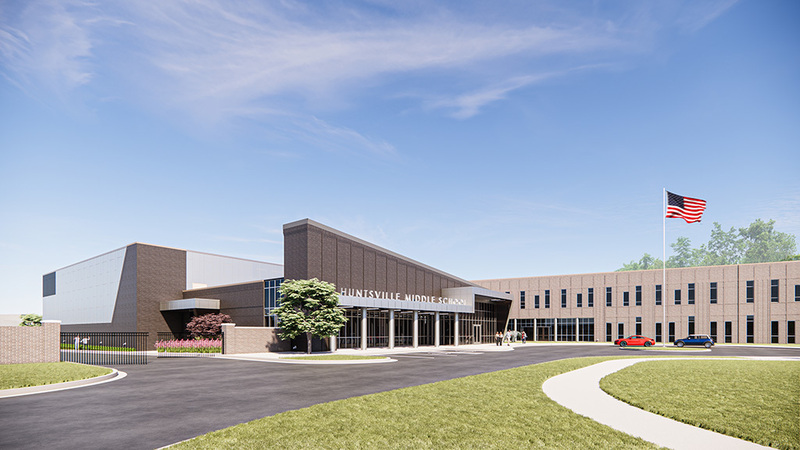 New Huntsville Middle School now under construction