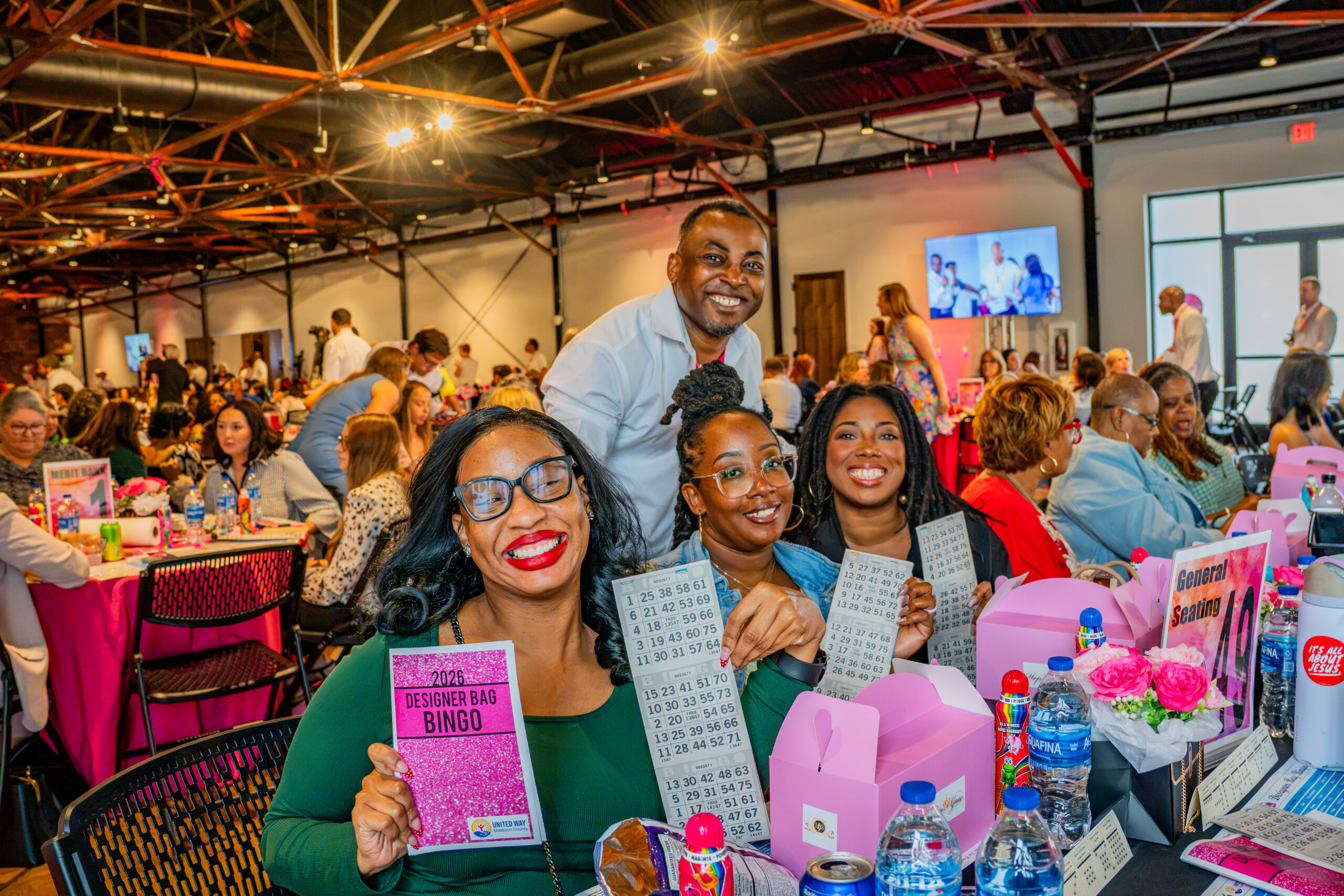 1,296 raised with designer bags: United Way’s bingo fundraiser makes big impact