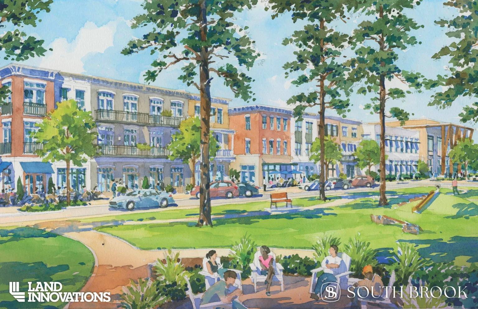 New 0M South Brook neighborhood officially breaks ground